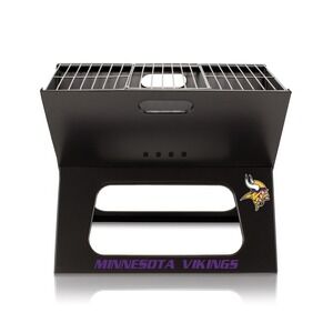 Oniva X-Grill Portable Charcoal BBQ Minnesota Vikings Black Brand New Folding